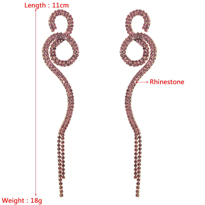 Fashion Jewelry Rhinestone Earrings For Women YWHME-534 