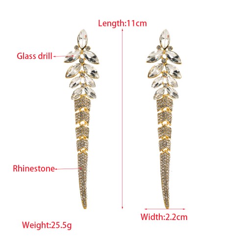 Fashion Jewelry Rhinestone Earrings For Women YWHME-535