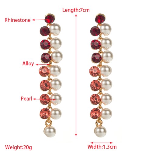 Fashion Jewelry Rhinestone Earrings For Women YWHME-536