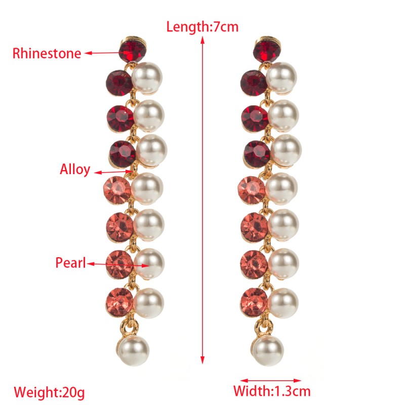 Fashion Jewelry Rhinestone Earrings For Women YWHME-536 