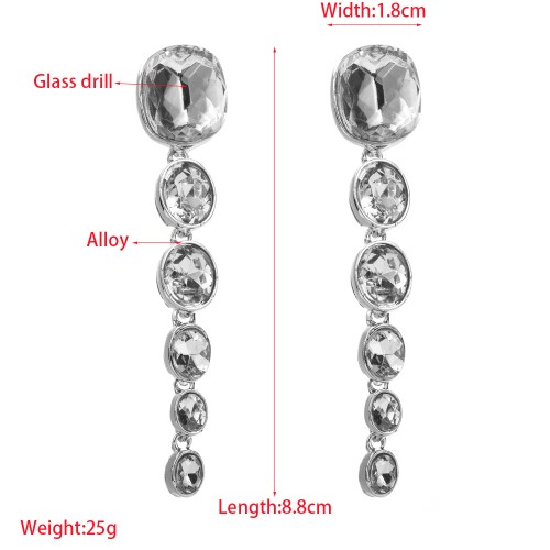 Fashion Jewelry Rhinestone Earrings For Women YWHME-537