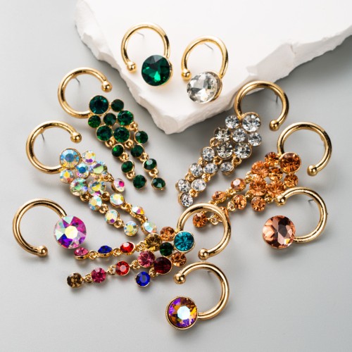 Fashion Jewelry Rhinestone Earrings For Women YWHME-538