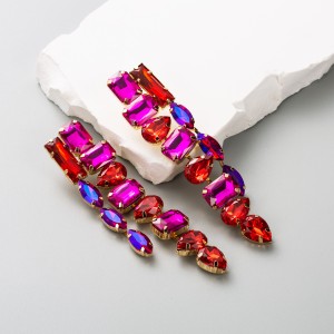 Fashion Jewelry Rhinestone Earrings For Women YWHME-539 