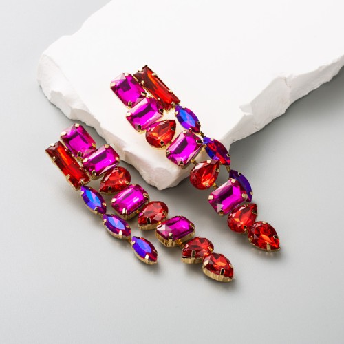 Fashion Jewelry Rhinestone Earrings For Women YWHME-539