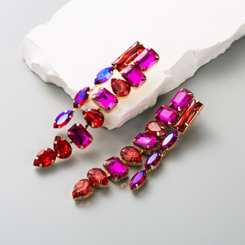 Fashion Jewelry Rhinestone Earrings For Women YWHME-539