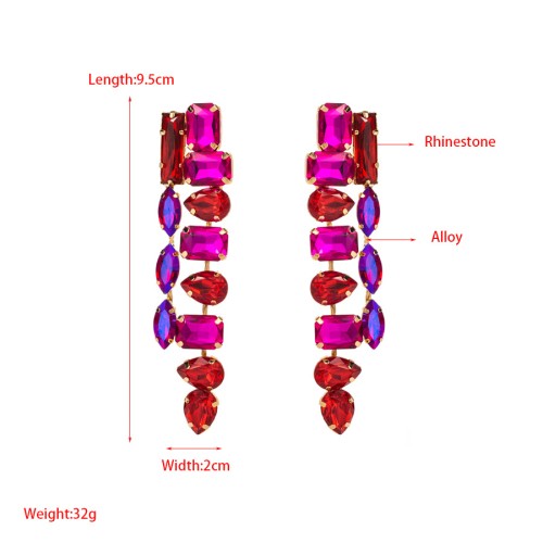 Fashion Jewelry Rhinestone Earrings For Women YWHME-539