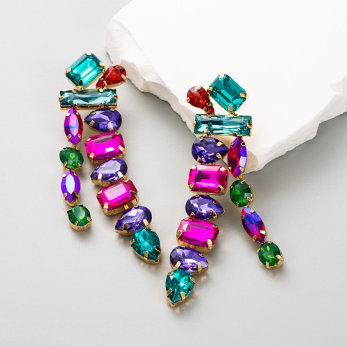 Fashion Jewelry Rhinestone Earrings For Women YWHME-540