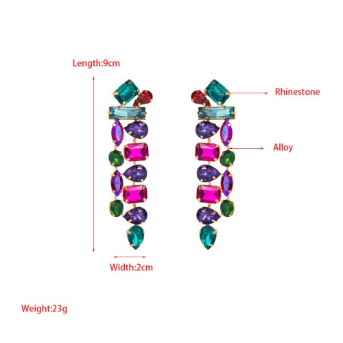 Fashion Jewelry Rhinestone Earrings For Women YWHME-540