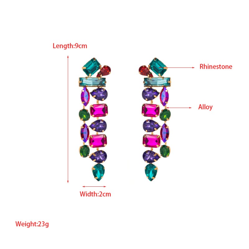 Fashion Jewelry Rhinestone Earrings For Women YWHME-540 