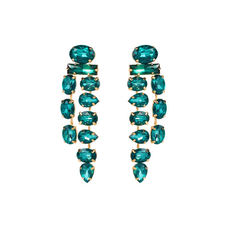 Fashion Jewelry Rhinestone Earrings For Women YWHME-541 