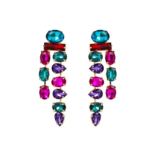 Fashion Jewelry Rhinestone Earrings For Women YWHME-541