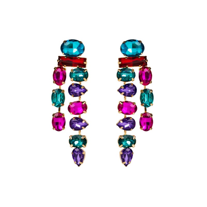 Fashion Jewelry Rhinestone Earrings For Women YWHME-541 