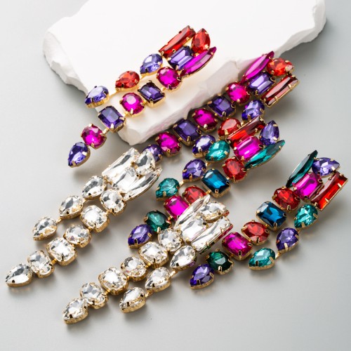 Fashion Jewelry Rhinestone Earrings For Women YWHME-542