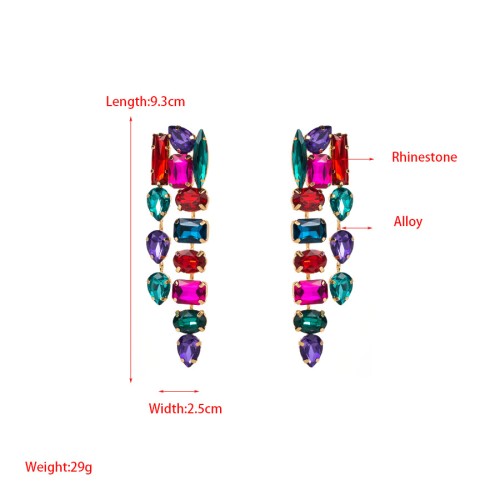 Fashion Jewelry Rhinestone Earrings For Women YWHME-542