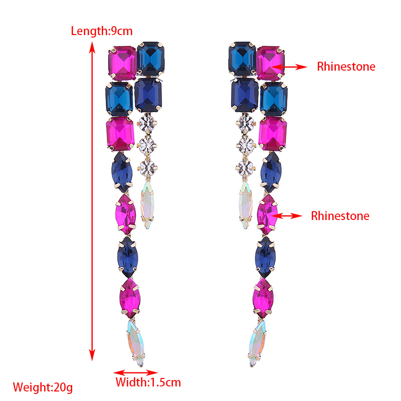 Fashion Jewelry Rhinestone Earrings For Women YWHME-543 