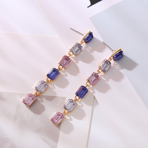 Fashion Jewelry Rhinestone Earrings For Women YWHME-544