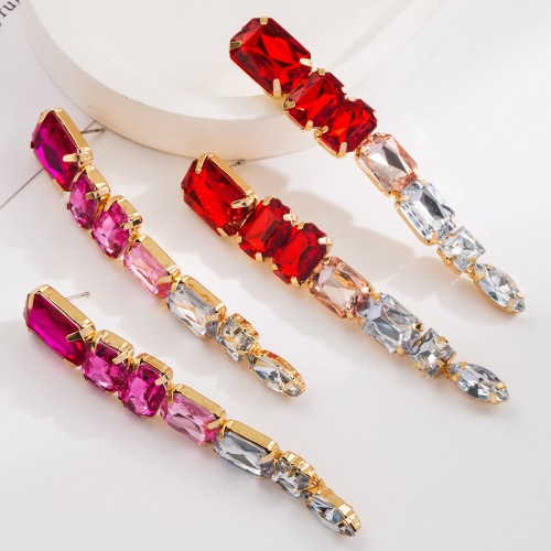 Fashion Jewelry Rhinestone Earrings For Women YWHME-545