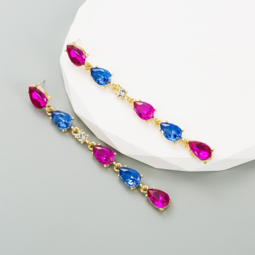 Fashion Jewelry Rhinestone Earrings For Women YWHME-546