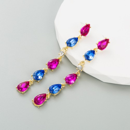 Fashion Jewelry Rhinestone Earrings For Women YWHME-546