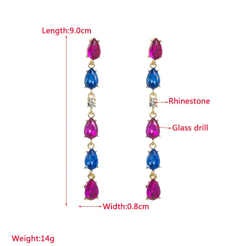 Fashion Jewelry Rhinestone Earrings For Women YWHME-546 