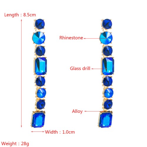 Fashion Jewelry Rhinestone Earrings For Women YWHME-547