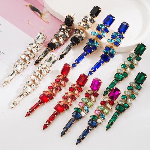 Fashion Jewelry Rhinestone Earrings For Women YWHME-548