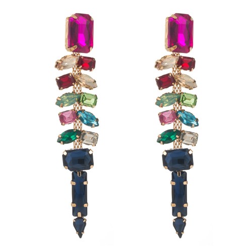 Fashion Jewelry Rhinestone Earrings For Women YWHME-548