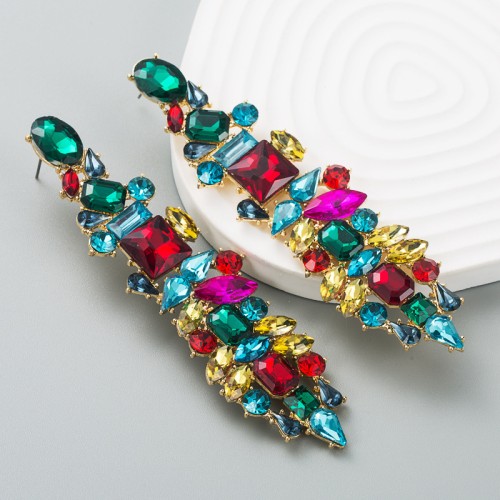 Fashion Jewelry Rhinestone Earrings For Women YWHME-549