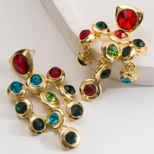 Fashion Jewelry Rhinestone Earrings For Women YWHME-550