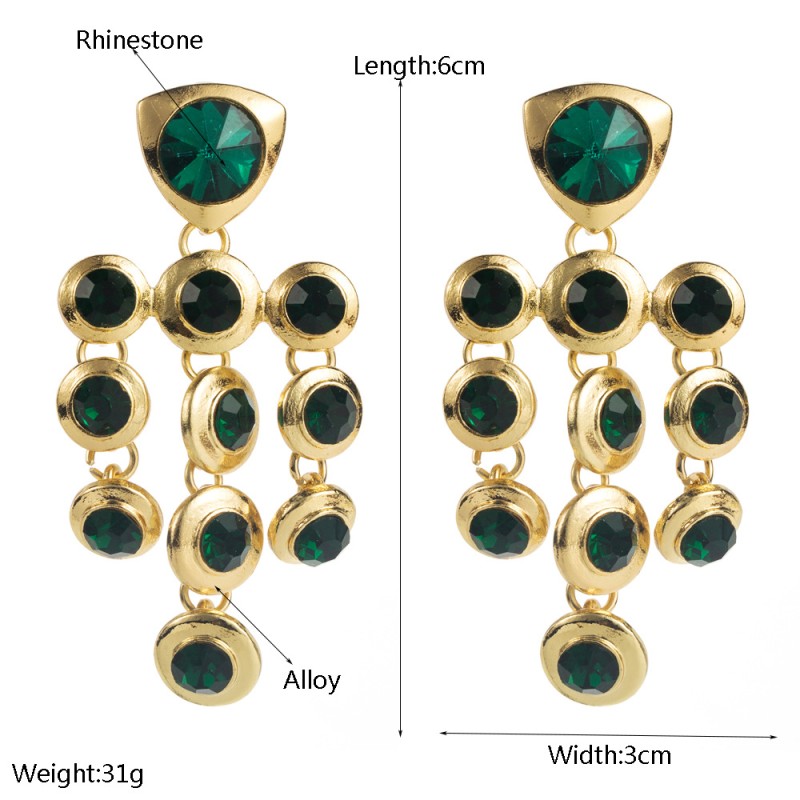 Fashion Jewelry Rhinestone Earrings For Women YWHME-550 