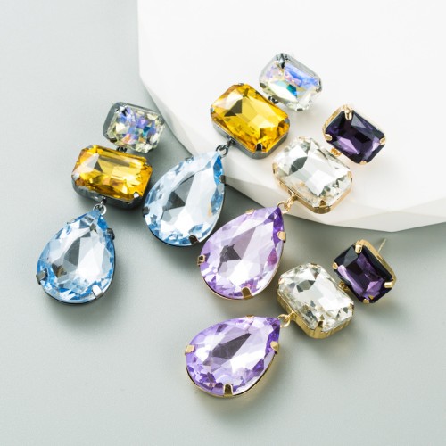 Fashion Jewelry Rhinestone Earrings For Women YWHME-553