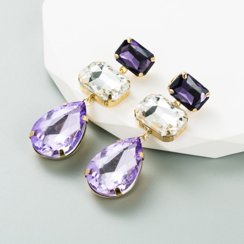 Fashion Jewelry Rhinestone Earrings For Women YWHME-553