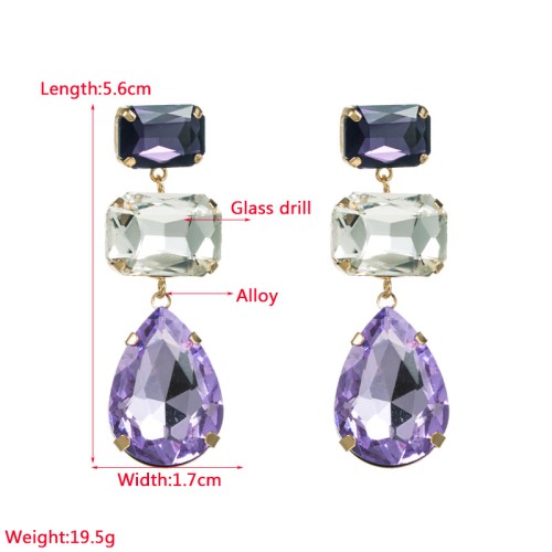 Fashion Jewelry Rhinestone Earrings For Women YWHME-553