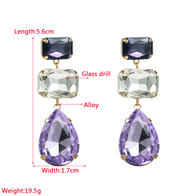 Fashion Jewelry Rhinestone Earrings For Women YWHME-553 