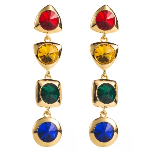 Fashion Jewelry Rhinestone Earrings For Women YWHME-554