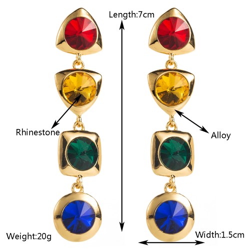 Fashion Jewelry Rhinestone Earrings For Women YWHME-554