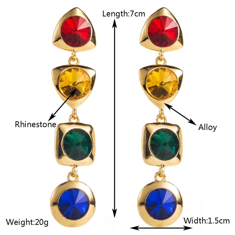 Fashion Jewelry Rhinestone Earrings For Women YWHME-554 