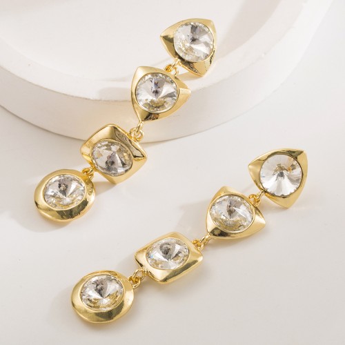 Fashion Jewelry Rhinestone Earrings For Women YWHME-554