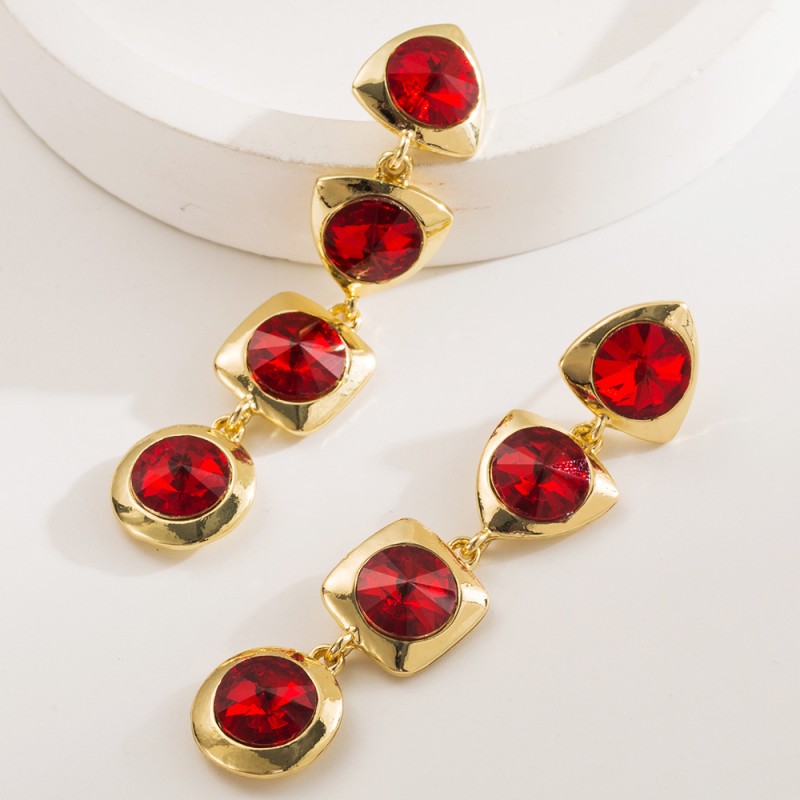 Fashion Jewelry Rhinestone Earrings For Women YWHME-554 