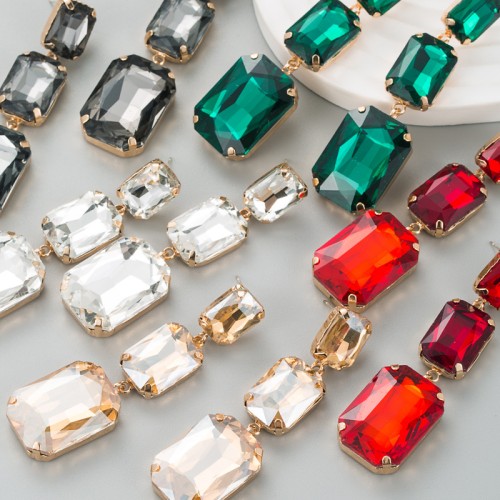 Fashion Jewelry Rhinestone Earrings For Women YWHME-555