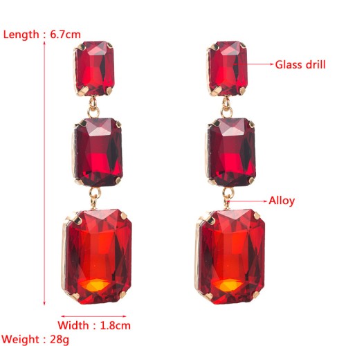 Fashion Jewelry Rhinestone Earrings For Women YWHME-555