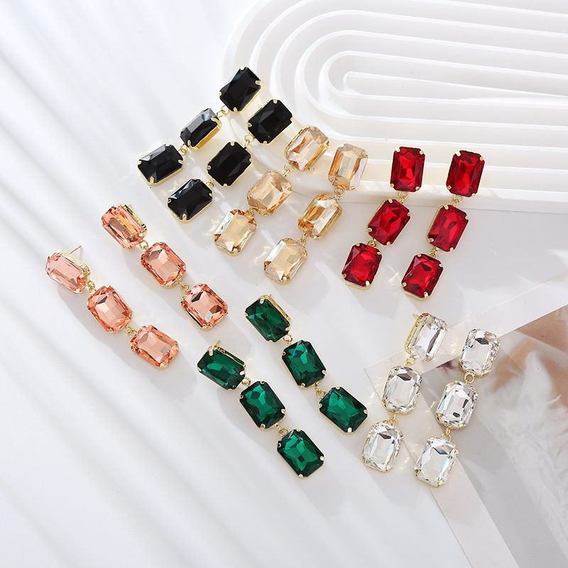 Fashion Jewelry Rhinestone Earrings For Women YWHME-556