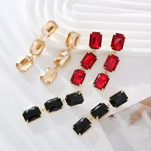 Fashion Jewelry Rhinestone Earrings For Women YWHME-556