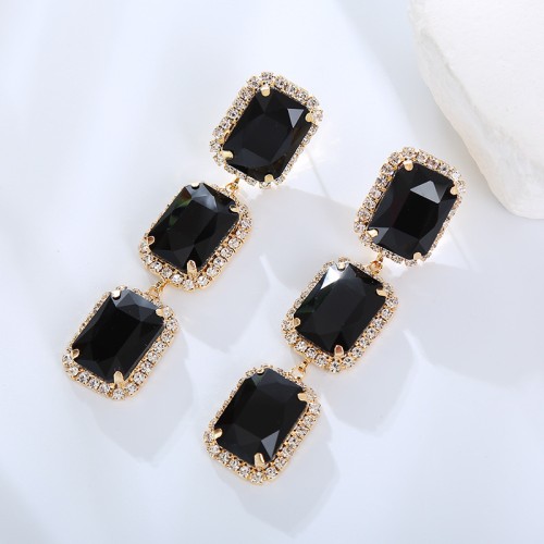 Fashion Jewelry Rhinestone Earrings For Women YWHME-558