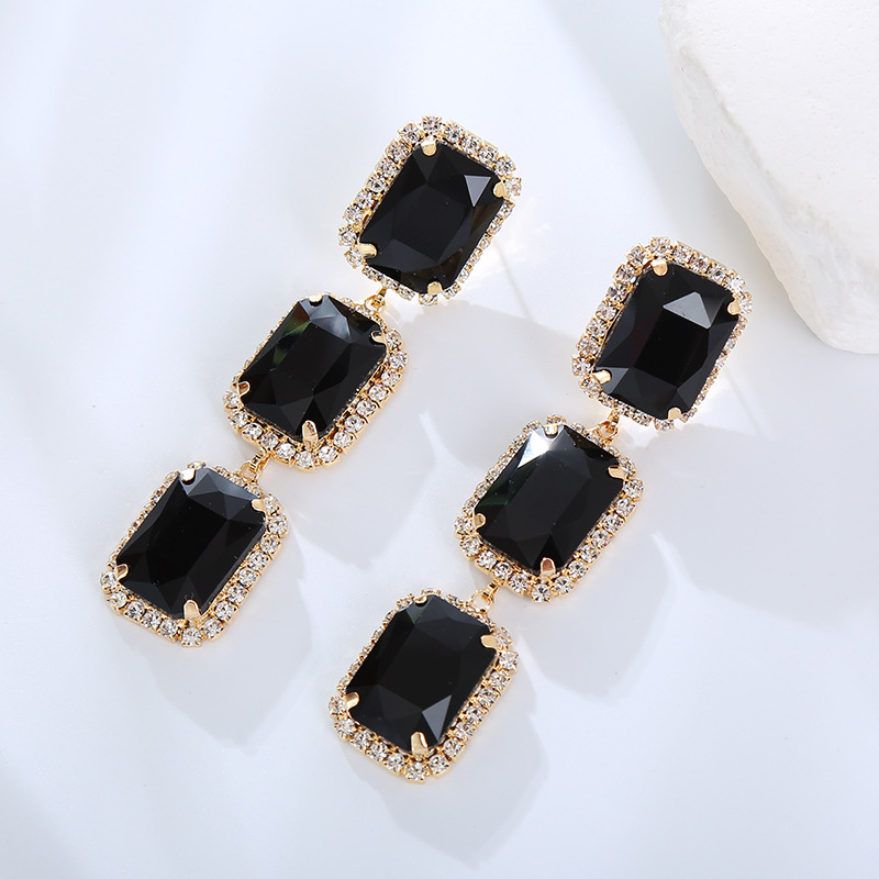 Fashion Jewelry Rhinestone Earrings For Women YWHME-558 