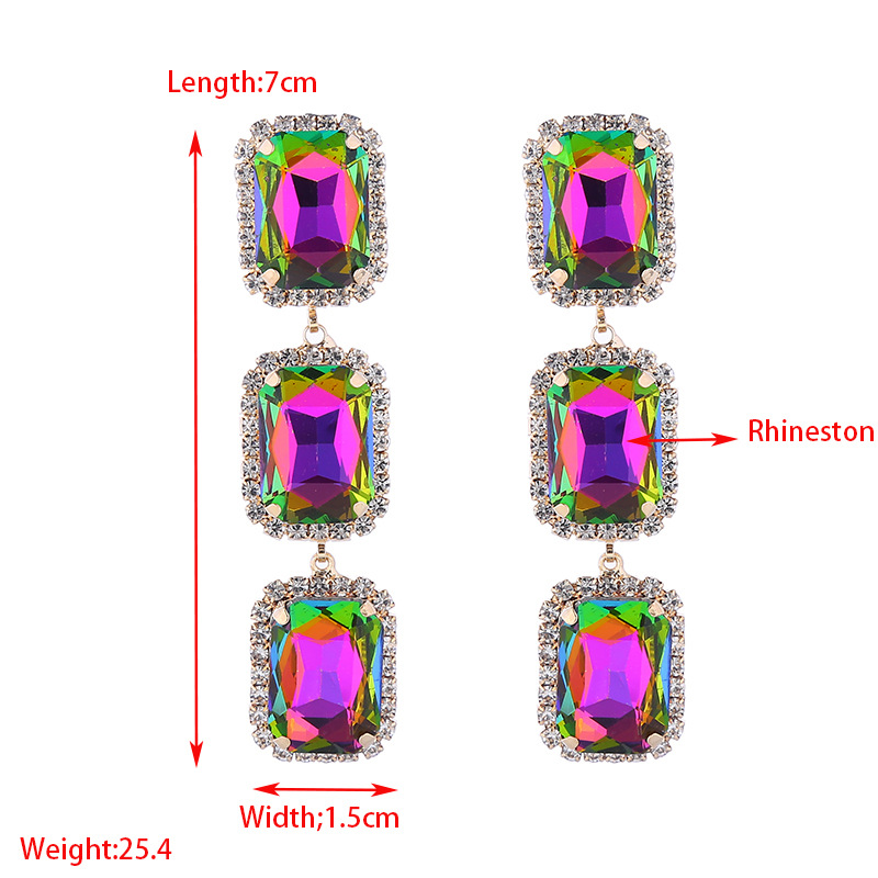 Fashion Jewelry Rhinestone Earrings For Women YWHME-558 