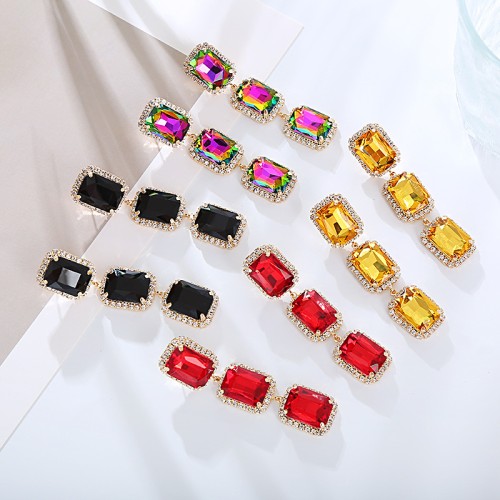 Fashion Jewelry Rhinestone Earrings For Women YWHME-558