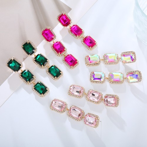 Fashion Jewelry Rhinestone Earrings For Women YWHME-558