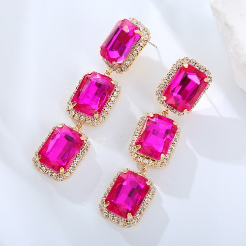 Fashion Jewelry Rhinestone Earrings For Women YWHME-558