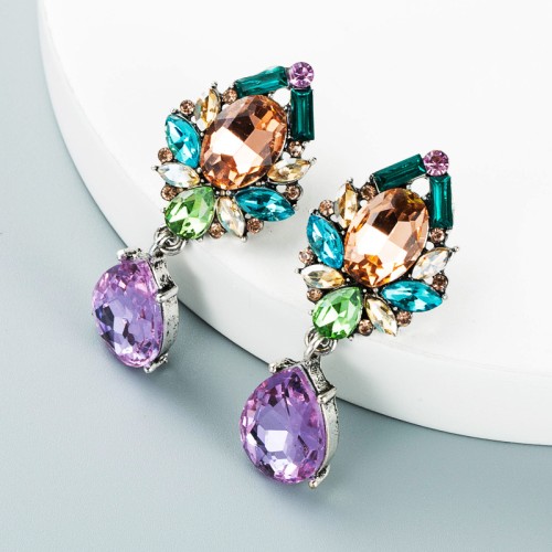 Fashion Jewelry Rhinestone Earrings For Women YWHME-561